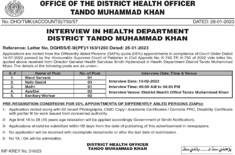 jobs in DHO office